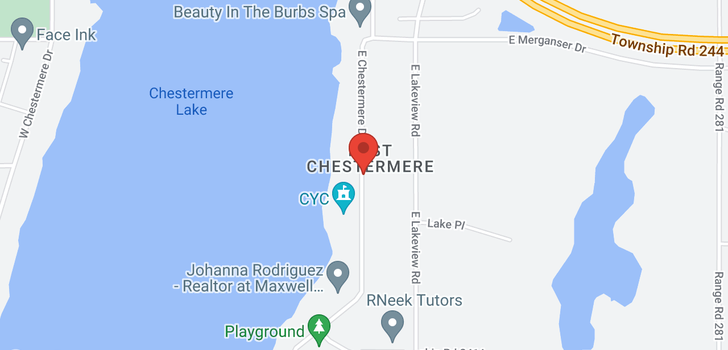 map of 618 EAST CHESTERMERE DR